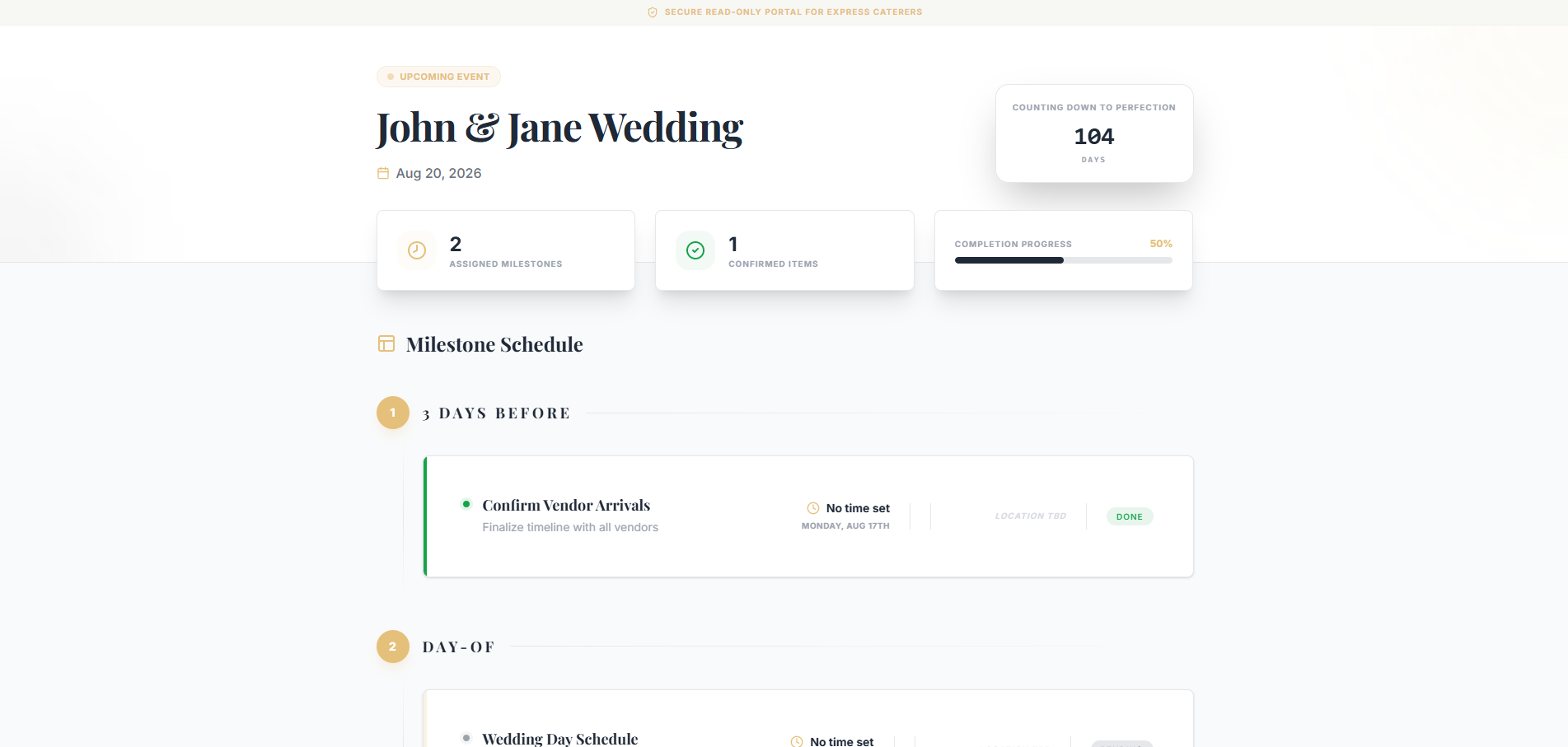 Vendor Portal